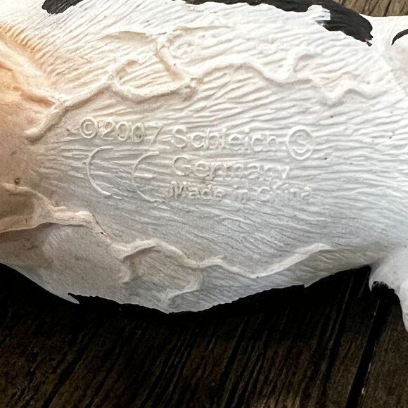 Schleich Retired Black White Holstein Farm Animal Toy - Picture 4 of 10